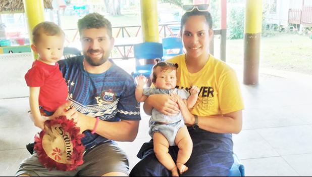 Now at the age of 24, Ms Lautoo is visiting from the United States with her family, including her husband, two children and her in-laws. Ms Lautoo, husband and children