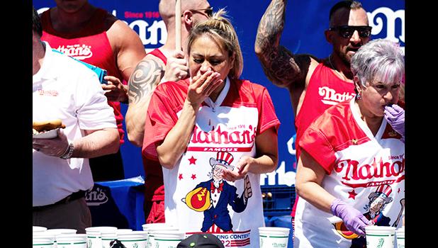 Nathan's 4th of July hot dog eating contest