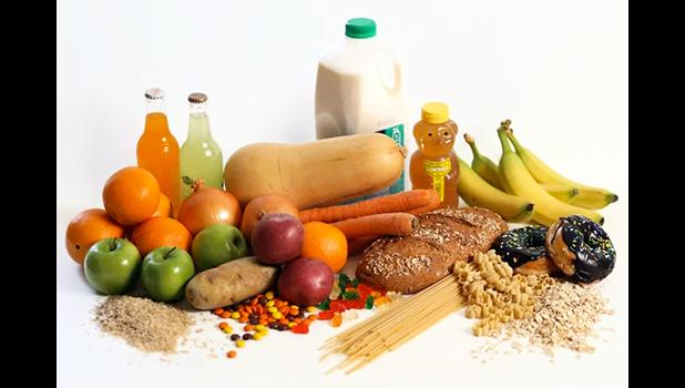 Added sugars are not chemically different from naturally occurring sugars. Both are broken down in the body using the same enzymatic processes. However, the amount and form in which we consume the sugars—in fruits and vegetables, in sodas, or in other processed foods—affects how quickly the body absorbs them, and how the body signals and experiences satiety, or feelings of fullness. [photo: Utah.edu hidden sugars and added sugars
