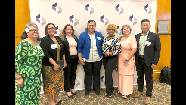 American Samoa was represented by Operations Manager Tiana Trepanier, Special Projects Manager Dr. Siniva Mann, Chief Legal Counsel Kristi Thaxton from the Office of the Governor, and Education Administrator Jeanette Vasai-Tilo from the Department of Education. (courtesy photo) Tiana Trepanier, Dr. Siniva Mann, Kristi Thaxton, Jeanette Vasai-Tilo
