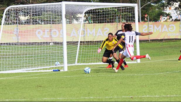 American Samoa men’s national team goalkeeper, and captain in action