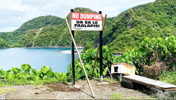 No Dumping sign