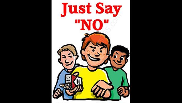 Just say no to smoking logo