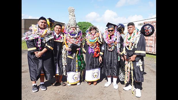 Several of Nu’uuli Vocational Technical High School’s Wildcat graduates
