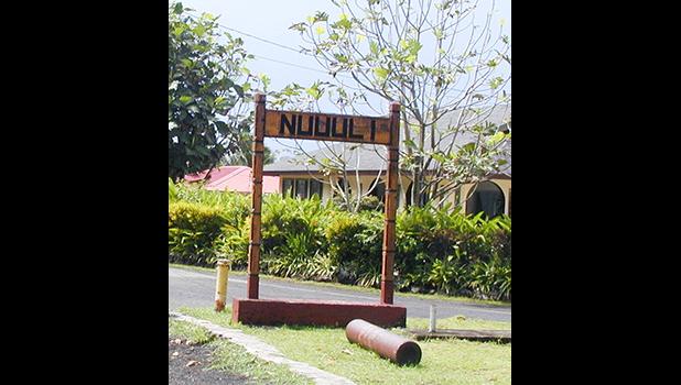 Nuuuli Village sign