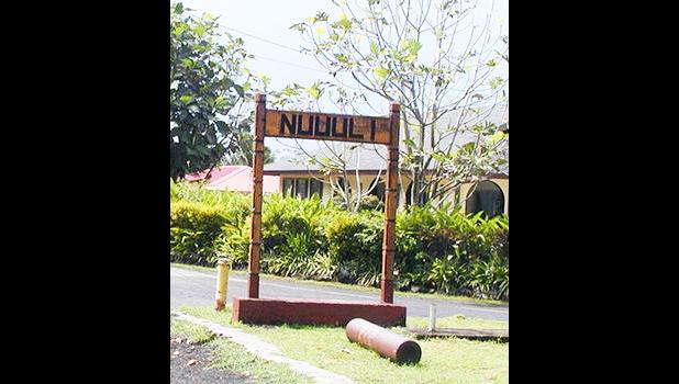 Nu'uuli Village Sign.