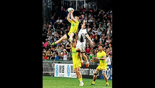 NZ All Blacks battled on a kickoff 