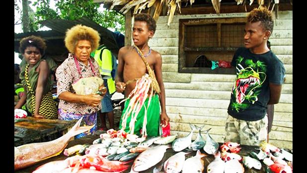 People with fishing catch