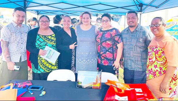 Lisa Tuato’o (fourth from left) with odapm staff
