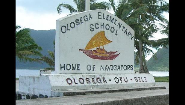 The local Education Department publicly released the accreditation letter on Tuesday on its social media platforms. And also congratulated the school for this achievement. Olosega Elementary School sign