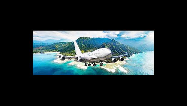 Pacific Air Cargo plane leaving American Samoa