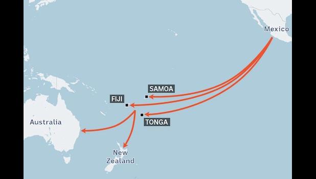 Pacific drug trafficking routes 