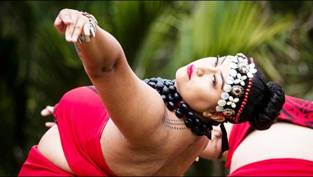 Nikki Upoko of Ura Tabu practices her dance