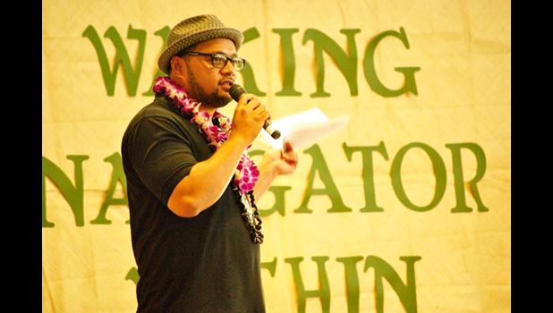 Pastor Pausa Thompson of the Dominguez Samoan Congregational Christian Church has volunteered his church hall in Compton for testing and quarantining. (Mel Ponder) Pastor Pausa Thompson