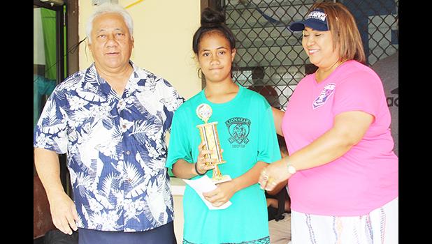 Paulia Fa’asao’o receives her MVP award