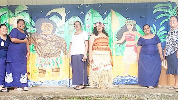  Some of the staff members of the Pavaiai Special Education Division
