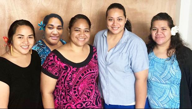 Alexarae Tarrant, Aialani Foster, Leiama Fano, Maturi Leilua and Jocelyn Lemisio