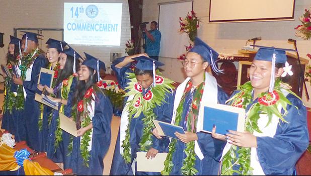 Pacific Horizons Class of 2019 during their graduation ceremony