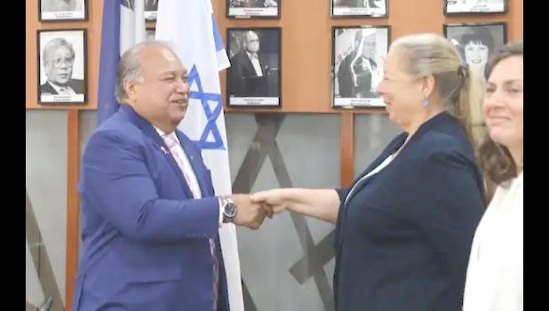 PIF secretary-general Baron Waqa welcomed Israel’s Ambassador to Fiji