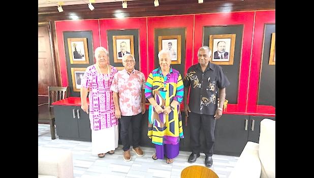While in Samoa, the Political Talanoa involved the Prime Minister Hon Fiame Naomi Mataafa, Leader of the Opposition, Ministers, senior government officials and representatives of CROP and non-CROP agencies based in Samoa. PM Fiame and others