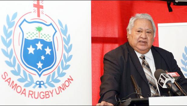 who is also Chair of the Samoa Rugby Union with Samoa Rugby logo