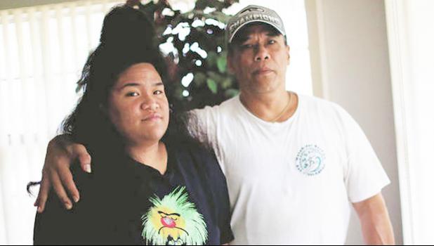 Ilalio Polevia and daughter Rita,