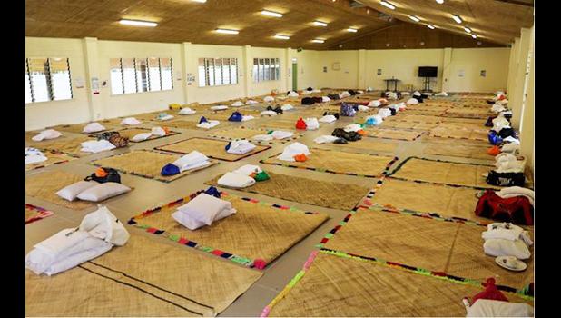 One of the quarantine halls at Poutasi village