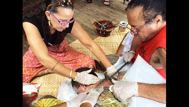 Master Tufuga Su’a Wilson Fitiao, seen in this Samoa News file photo with his wife, artist Reggie Meredith Fitiao