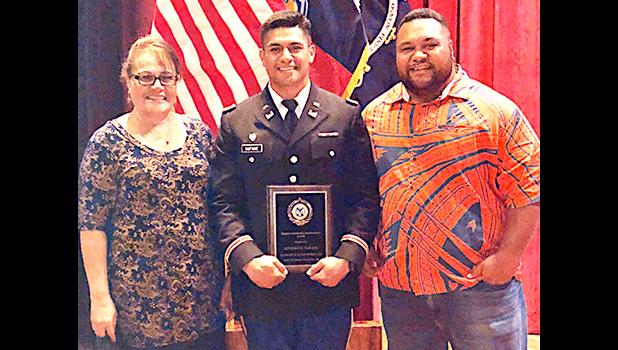 Ryan Taifane with his mother Taua Niualama Taifane and his brother, Eric. 