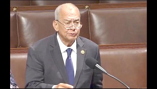 CNMI Del. Gregorio "Kilili" Sablan argues against SAVE Act at the U.S. House of Representatives on July 10. (Screengrab) CNMI Del. Gregorio "Kilili" Sablan
