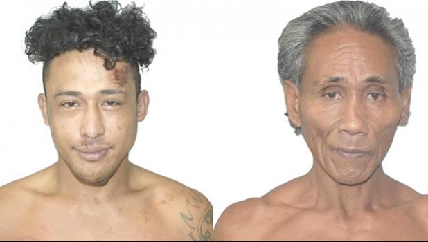 (l r) Escaped prisoners Pati Chong Nee and Suitupe Faamoe Paufai