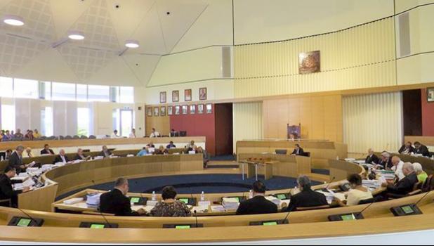 Samoa's parliament chamber