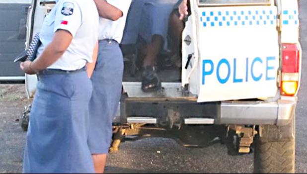 stock photo of Samoa police van