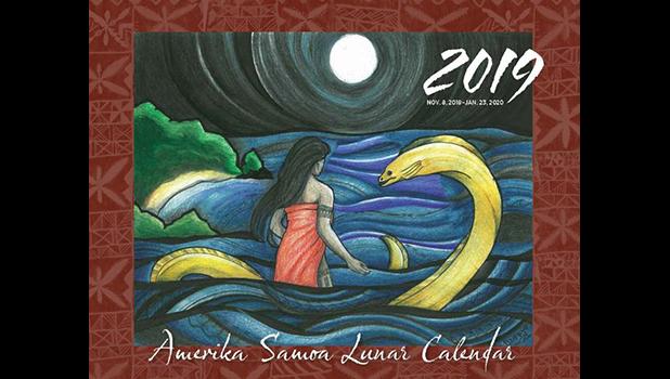 Front of 2019 American Samoa Lunar Calendar