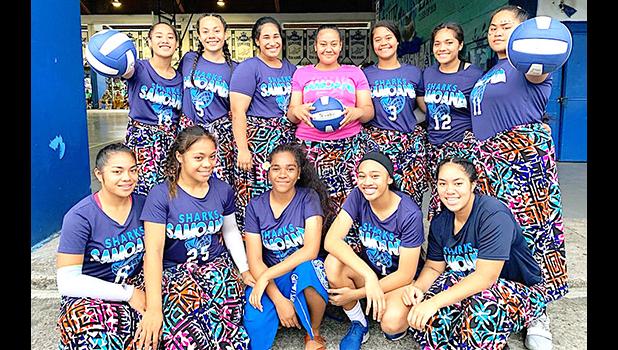 The front page photo of the Samoana High School girls volleyball team