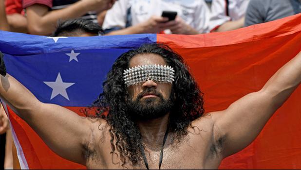 Samoa fan at Hong Kong Sevens
