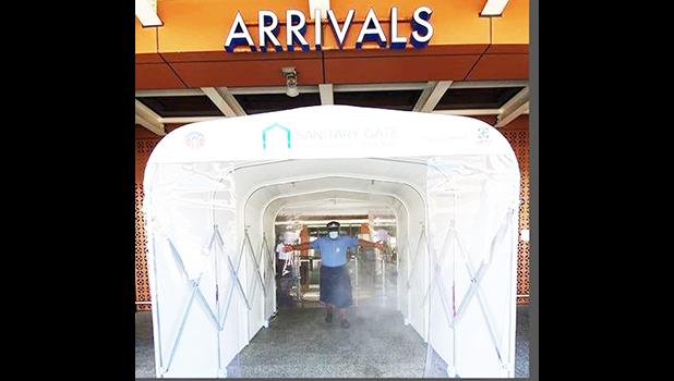 New sanitary gate at the Faleolo airport