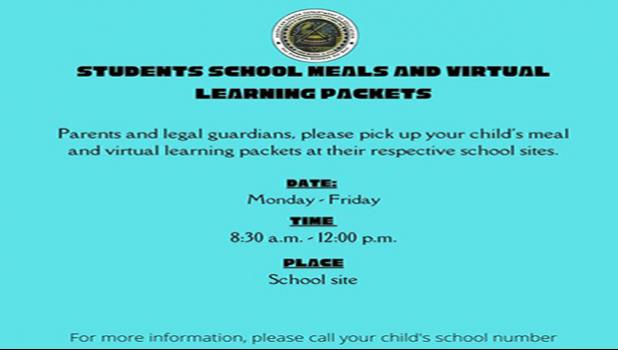 meal and virtural learning information