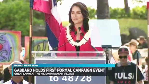 Congresswoman Tulsi Gabbard officially kicking off her 2020 presidential campaign