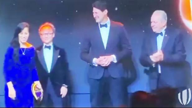 Anne Fatialofa as she receives the award