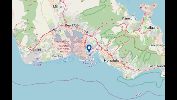 Honolulu map