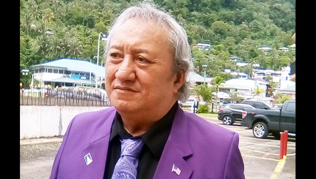 Sen. Tauaa S. Vaouli during a Samoa News interview 