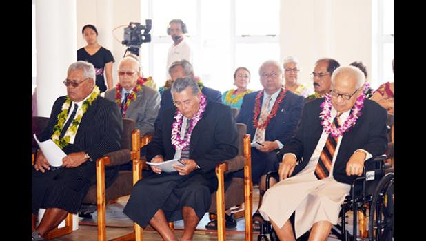 A look at some of the senators of the 35th Legislature at yesterday’s opening of the First Regular Session of the 35th Legislature.  [photo: AF]