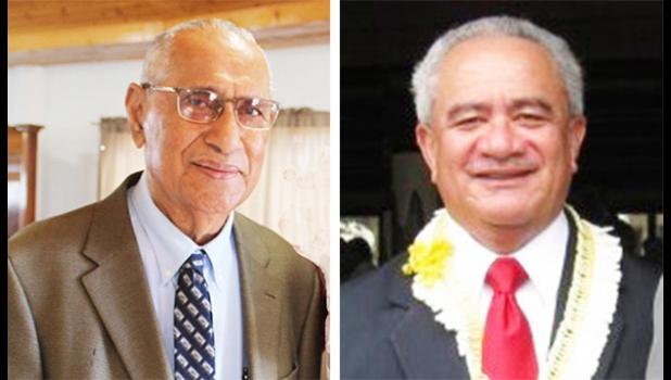 Sen. Soliai Tuipine Fuimaono and Sen. Togiola Tulafono
