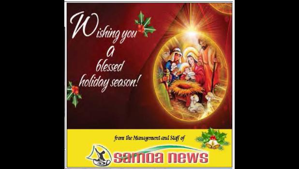 Christmas greeting from Samoa News