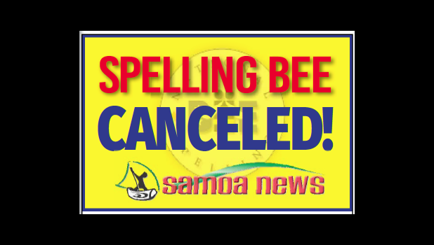 Spelling Bee Canceled Notice