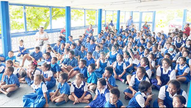 St. Francis Elementary School students
