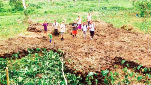   GINORMOUS STAR FIELD: Star mound in Vaito’omuli, Palauli, Savai’i. (Photo: Fa’ae’e Taula, CSS via The Observer)