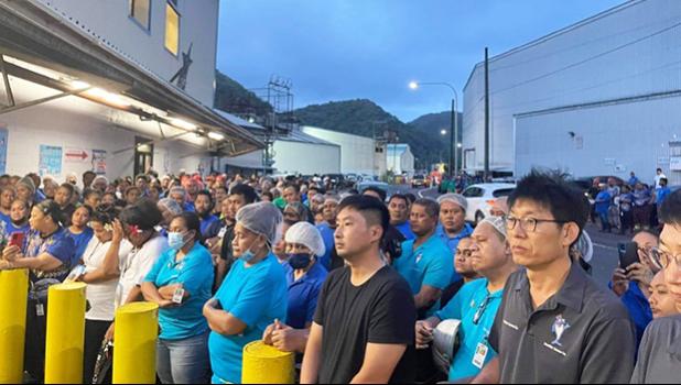 Starkist employees remembering Taumaoe Filipo, Iermoe Vili, Faasaulala Ahoni and Alatina Faleas