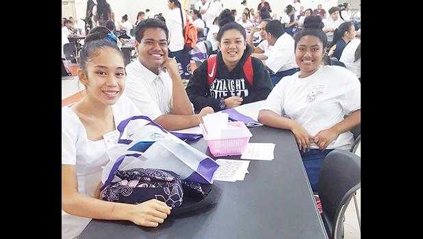 Students representing various public and private high schools, including the ASCC, gathered at the Lee Auditorium yesterday for this year's Health Occupations Students of America (HOSA) state conference. 